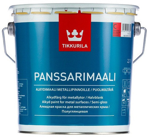 

Фарба для металевих дахів Tikkurila Панссарімаалі Panssarimaali 2,7л(C)