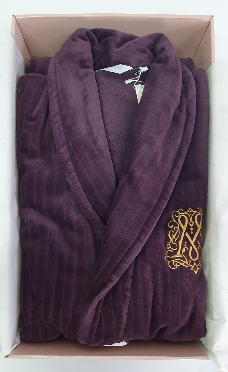 

Халат мужской Maison D'or Alberto Plum S