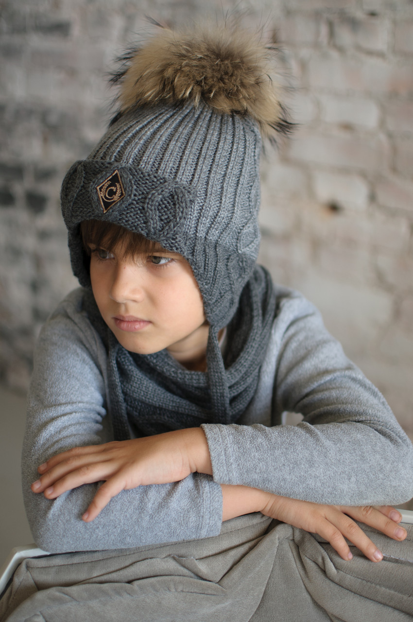 

Шапка So cute Бенни 52-56 см Серая (GR1-32)