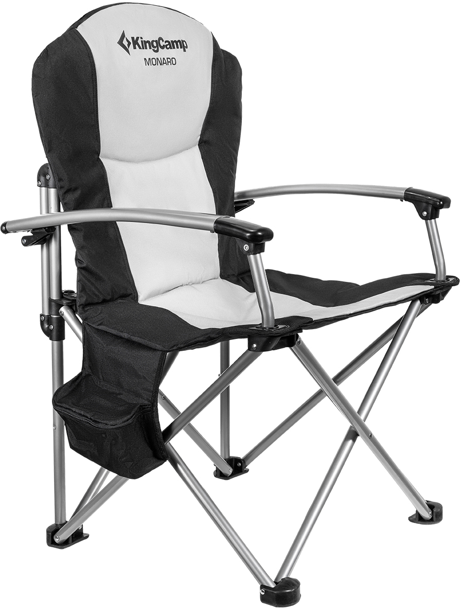 

Кресло раскладное KingCamp Deluxe Steel Arm Chair(KC3987) Черный с серым (KC3987 BLACK/MEDIUMGREY)