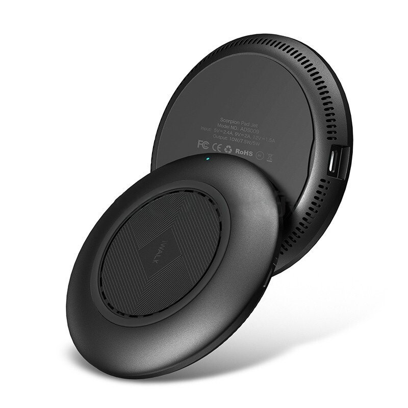 

Беспроводное зарядное устройство iWalk Wireless Charger Black