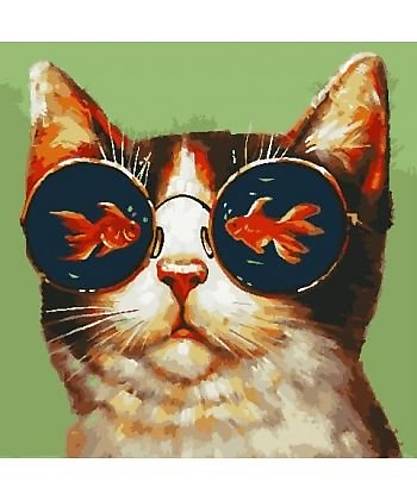 

Живопись по номерам "Мечты кота" 40 * 40см ArtStory (AS0797)