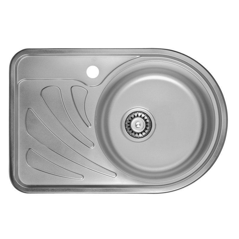 

Врезная кухонная мойка ULA 7111 ZS Micro Decor 08 (R) (мойка 6744 нерж.)