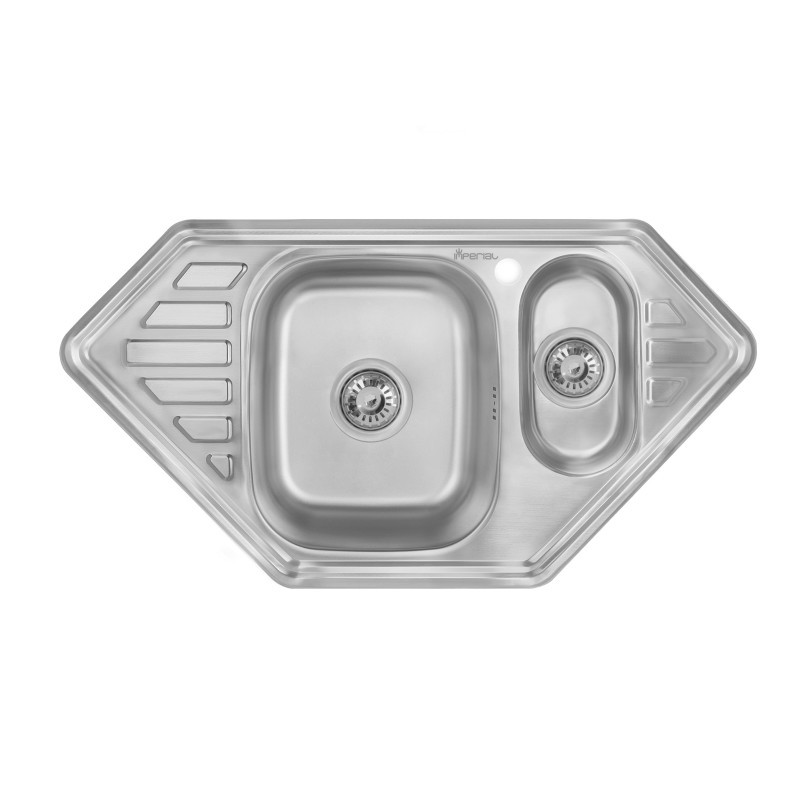 

Мойка врезная из нержавеющей стали Imperial 9550-С Decor двойная