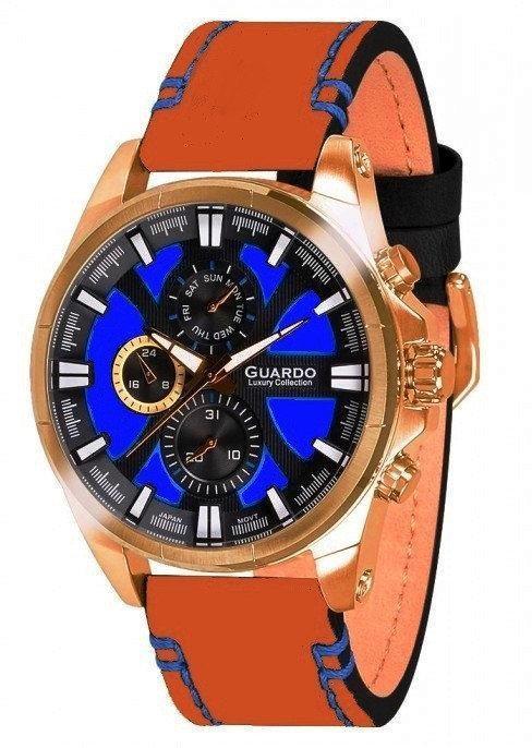 

Мужские наручные часы Guardo S01631 RgBlBr