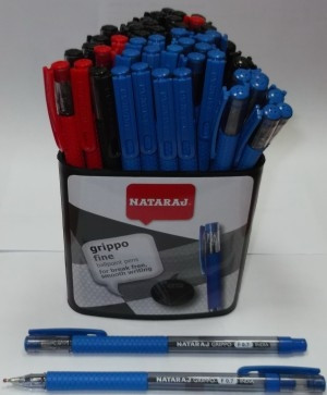 

Ручка шариковая синяя Nataraj 0.7мм Grippo
