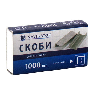 

Набор скоб для степлера Navigator канцелярские №10 50 уп по 1000 шт