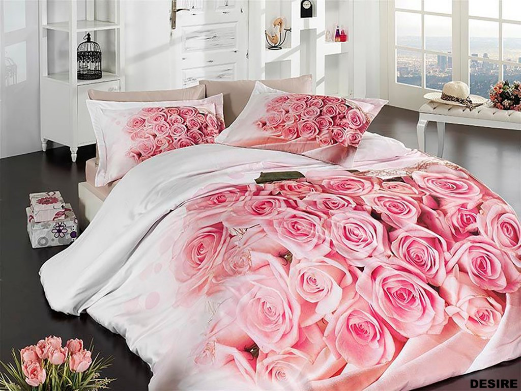 

Комплект постельного белья First Choice Satin Cotton 3D Евро сатин арт.Desire