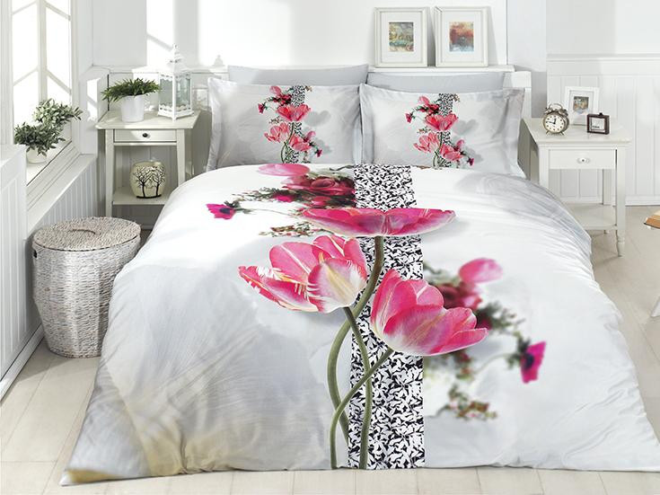 

Комплект постельного белья First Choice Satin Cotton 3D Евро сатин арт.Brenda