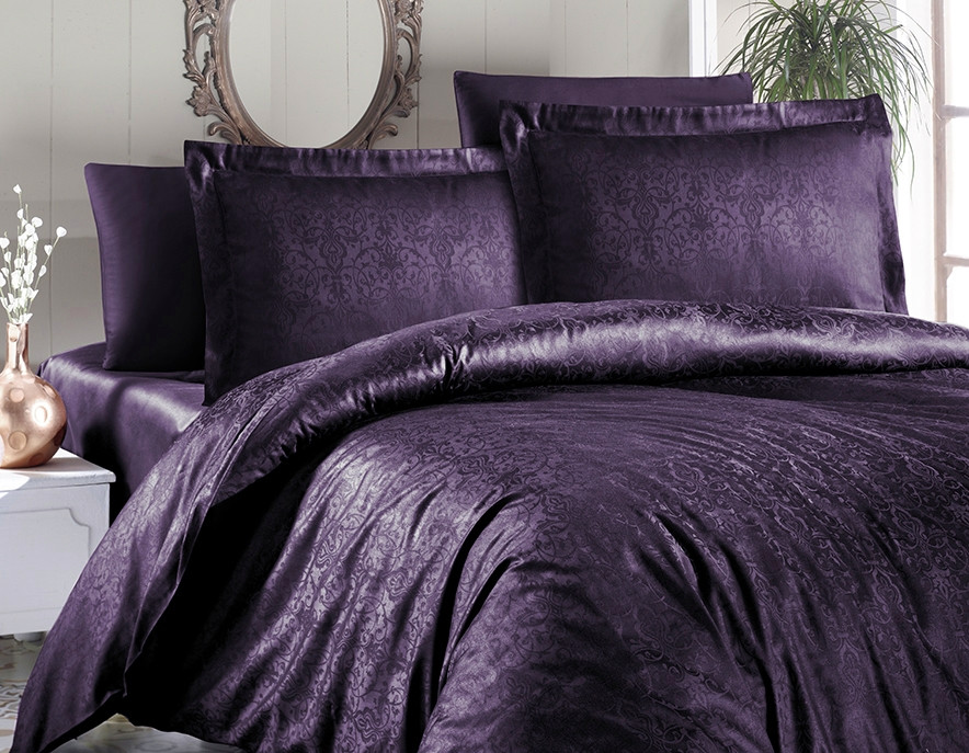 

Комплект постельного белья First Choice Satin Jacquard Cotton Евро сатин-жаккард арт.Athena Mor