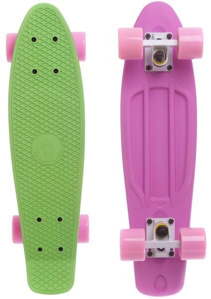 

Пенни Борд Penny Board Fish Skateboards Матовый Салатовый Розовый 57 см (FSTT7)