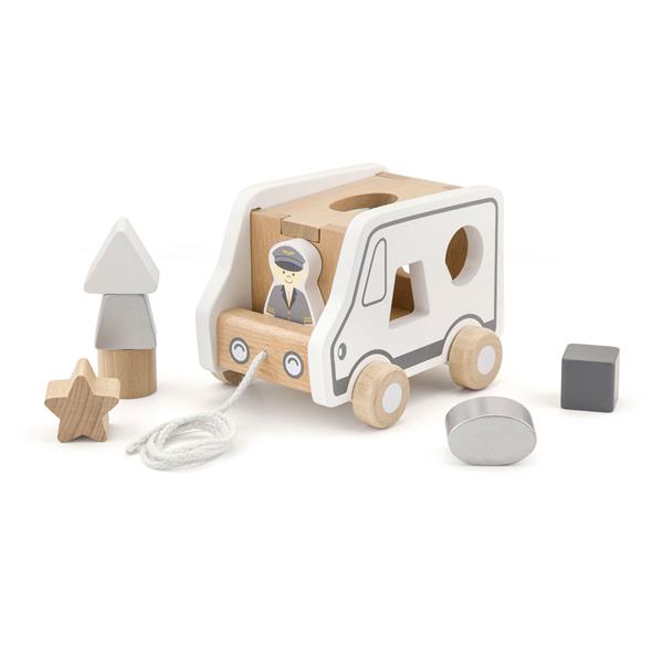 

Деревянная каталка-сортер Грузовичок Viga Toys Разноцветный 000126809
