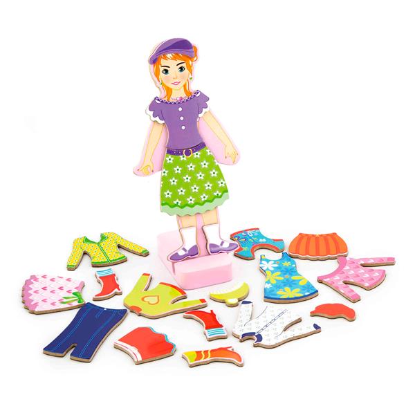 

Набор магнитов Гардероб девочки Viga Toys Разноцветный 000126833