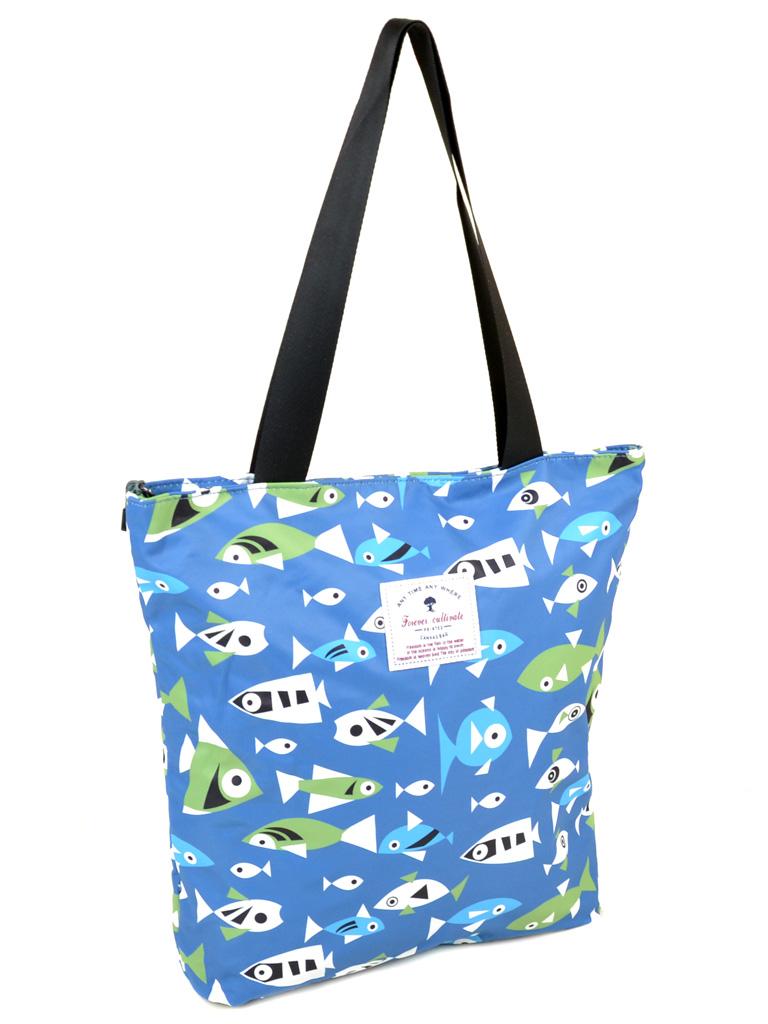 

Сумка Fantasy Accessories Shopping-bag 901-1 текстильная голубая