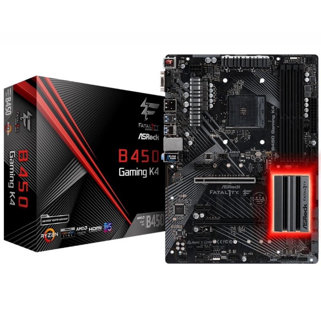 

Материнская плата ASRock FATAL1TY B450 GAMING K4 (FATAL1TY B450 GAMING K4)