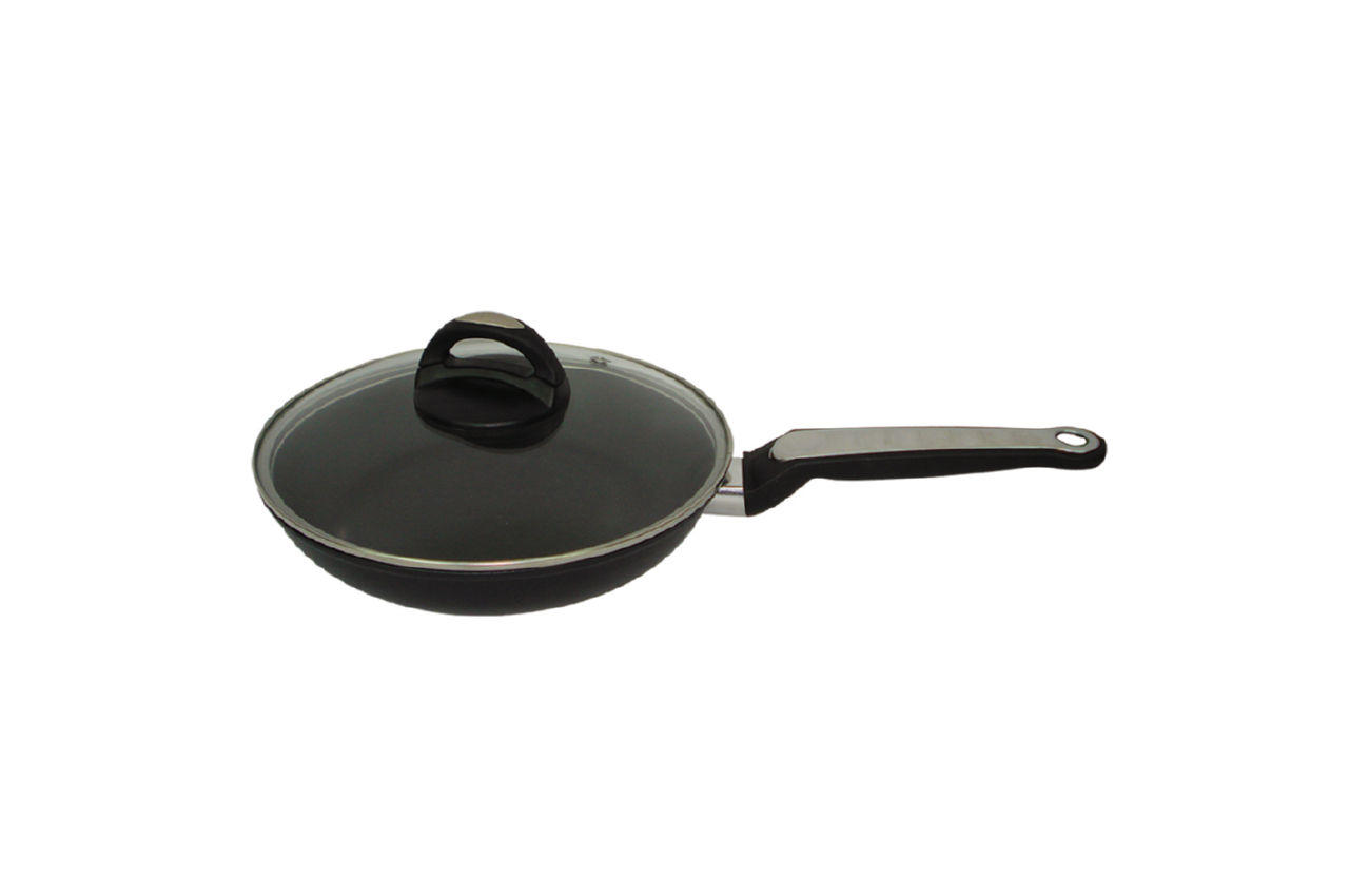 

Сковорода антипригарная Maestro - 220 мм с крышкой MR-1207-22 (MR-1207-22) TRG-13122