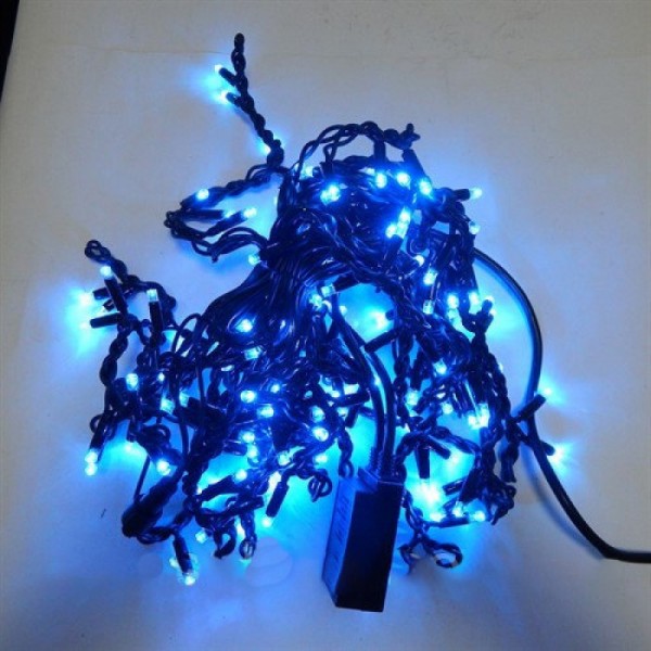 

Гирлянда Уличная Бахрома LED 100 синяя/черный провод (PL000851)