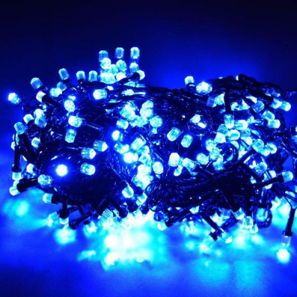 

Гирлянда светодиодная LED 500 1-40 синяя черный провод кристалл (PL000940)