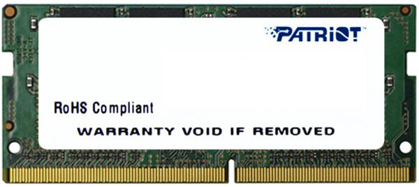 

Оперативна пам'ять Patriot DDR4 SL 4GB 2400 MHz CL17 SODIMM (PSD44G240081S)
