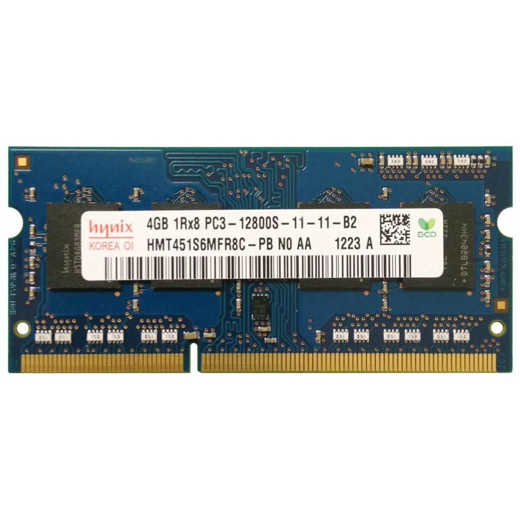 

Модуль памяти для ноутбука SoDIMM DDR3 4GB 1600 MHz Hynix (HMT451S6MFR8C-PB)