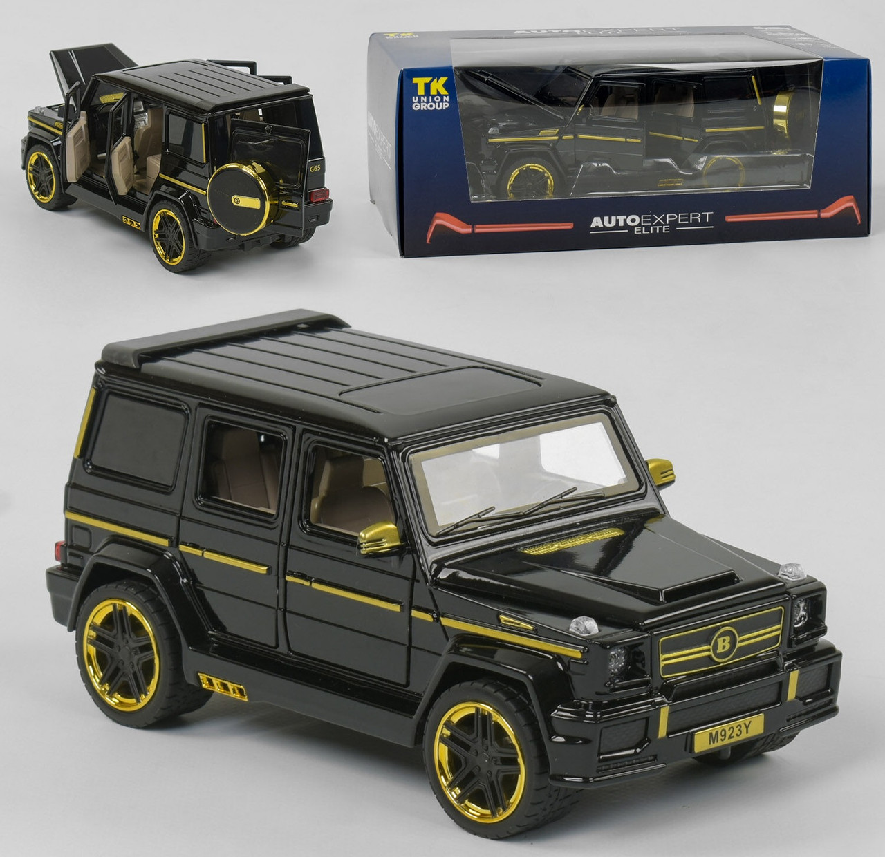 

Металлическая инерционная машина джип мерседес гелендваген Auto Expert EL 4125 черный