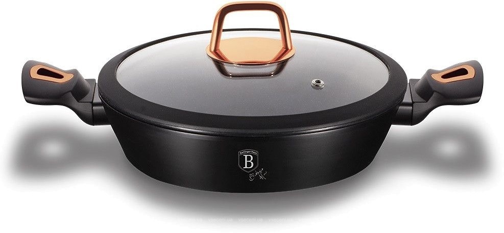 

Сотейник Berlinger Haus Black Rose Collection D28 см обьем 3,8 л с крышкой алюминий BH-1640N