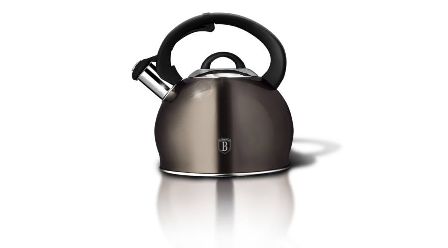 

Чайник со свистком Berlinger Haus Metallic Line Carbon Edition3 л нержавеющая сталь BH-1789