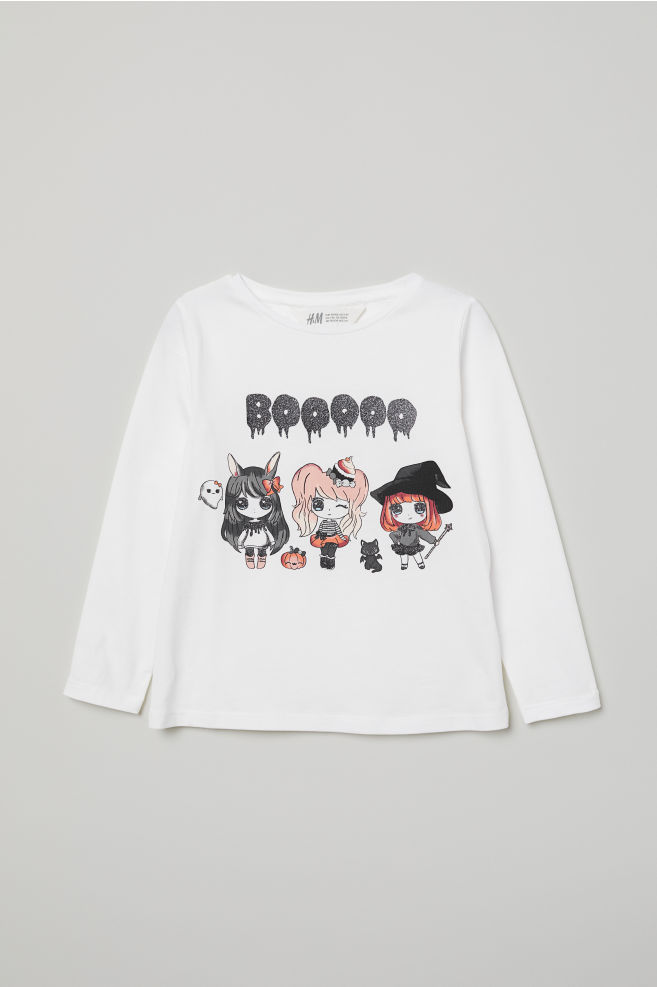 

Футболка с длинными рукавами H&M 5001 98-104 см Белый (P-100004)