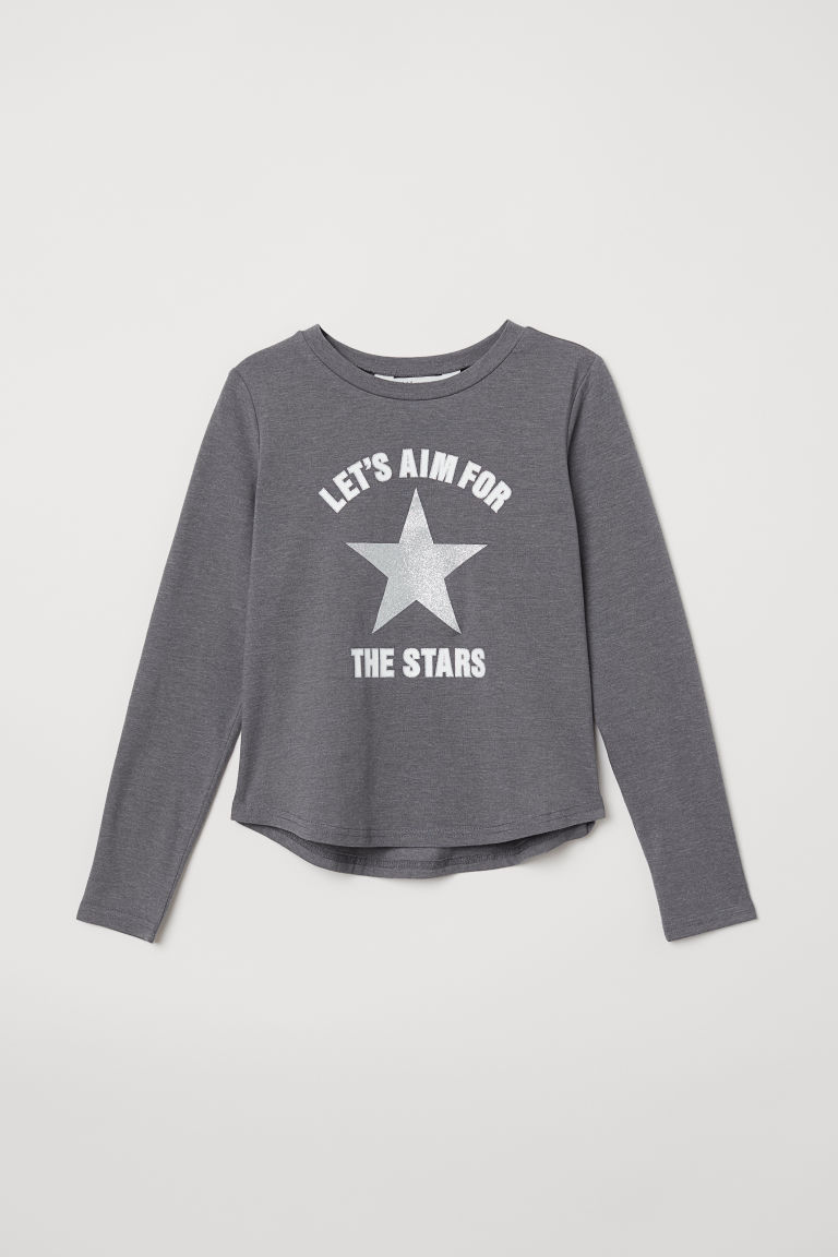 

Футболка с длинными рукавами H&M N1028 164 -170 см Темно-серый (P-100078)