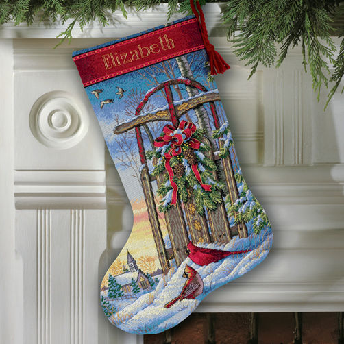 

Набір для вишивання хрестиком "Різдвяні санчата//Christmas Sled Stocking" DIMENSIONS 08819