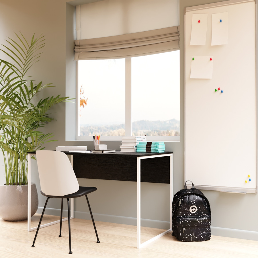 

Компьютерный стол Fenster Школьный Белый 74x120x60 ДСП Чёрное