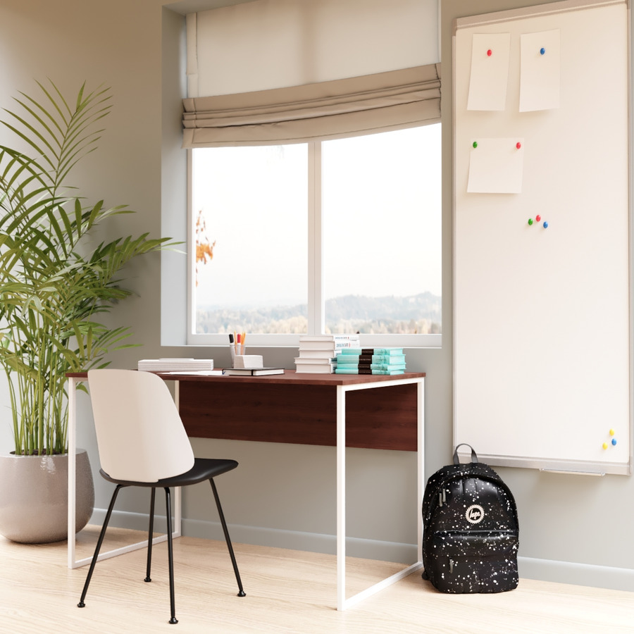 

Компьютерный стол Fenster Школьный Белый 74x120x60 ДСП Коричневое