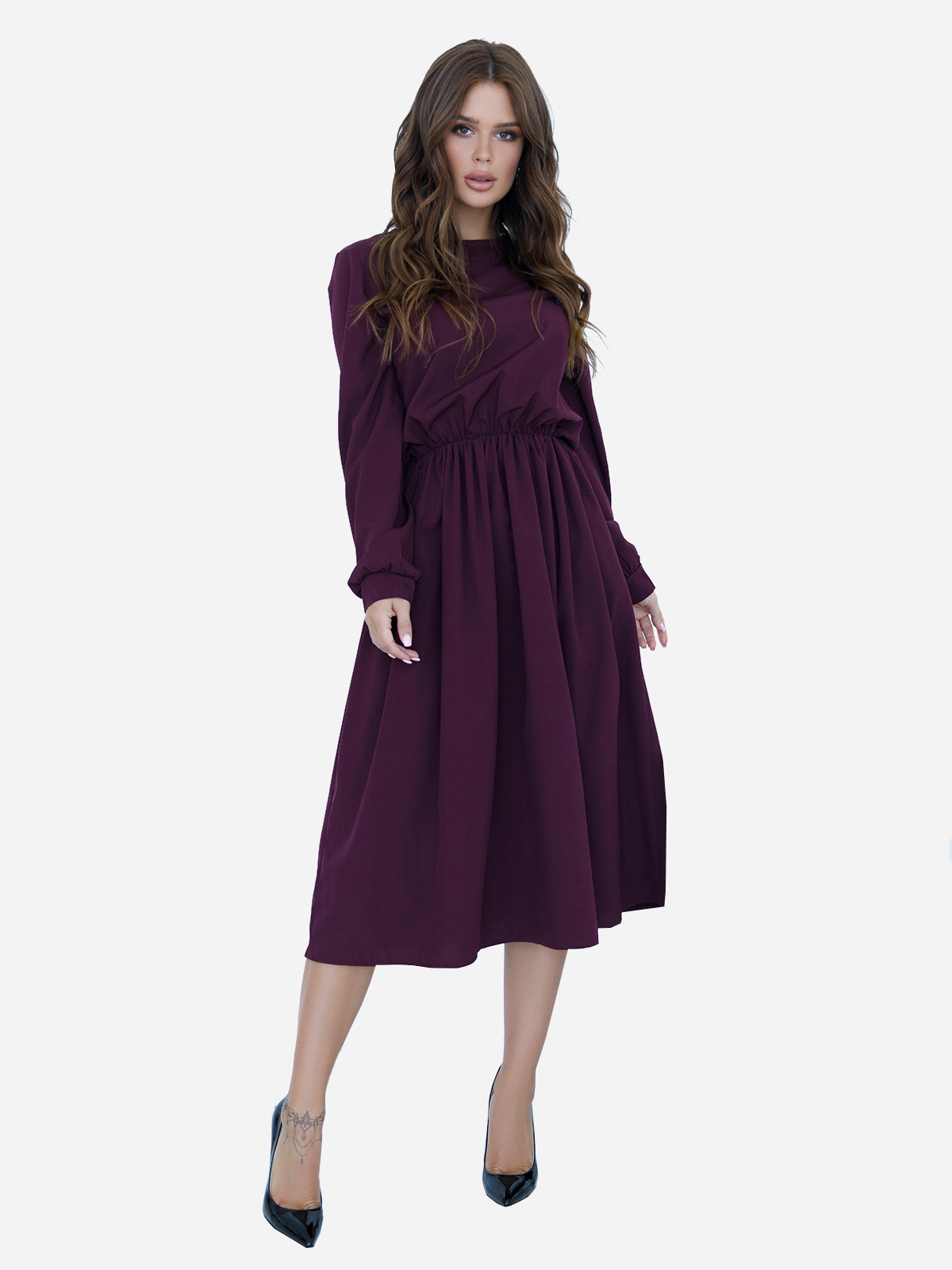 

Платье ISSA PLUS 12094  Бордовое, Платье ISSA PLUS 12094 XL Бордовое
