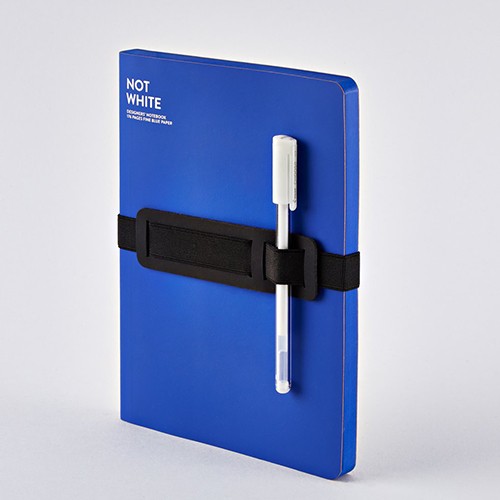 

Блокнот Nuuna Not White Blue 16,5 x 20 см з синіми сторінками