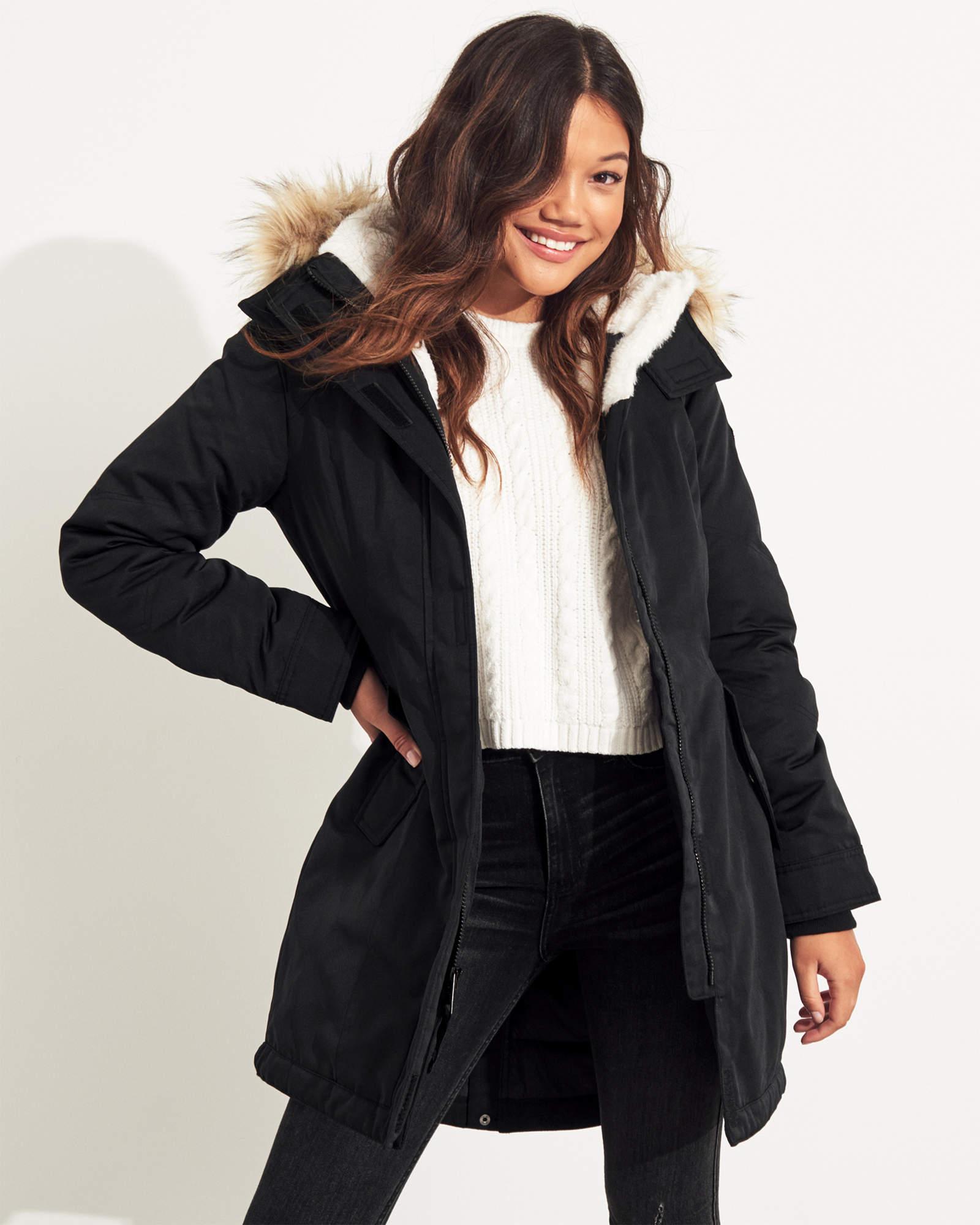 

Парка женская - парка зимняя Hollister HC8024W XS Черный