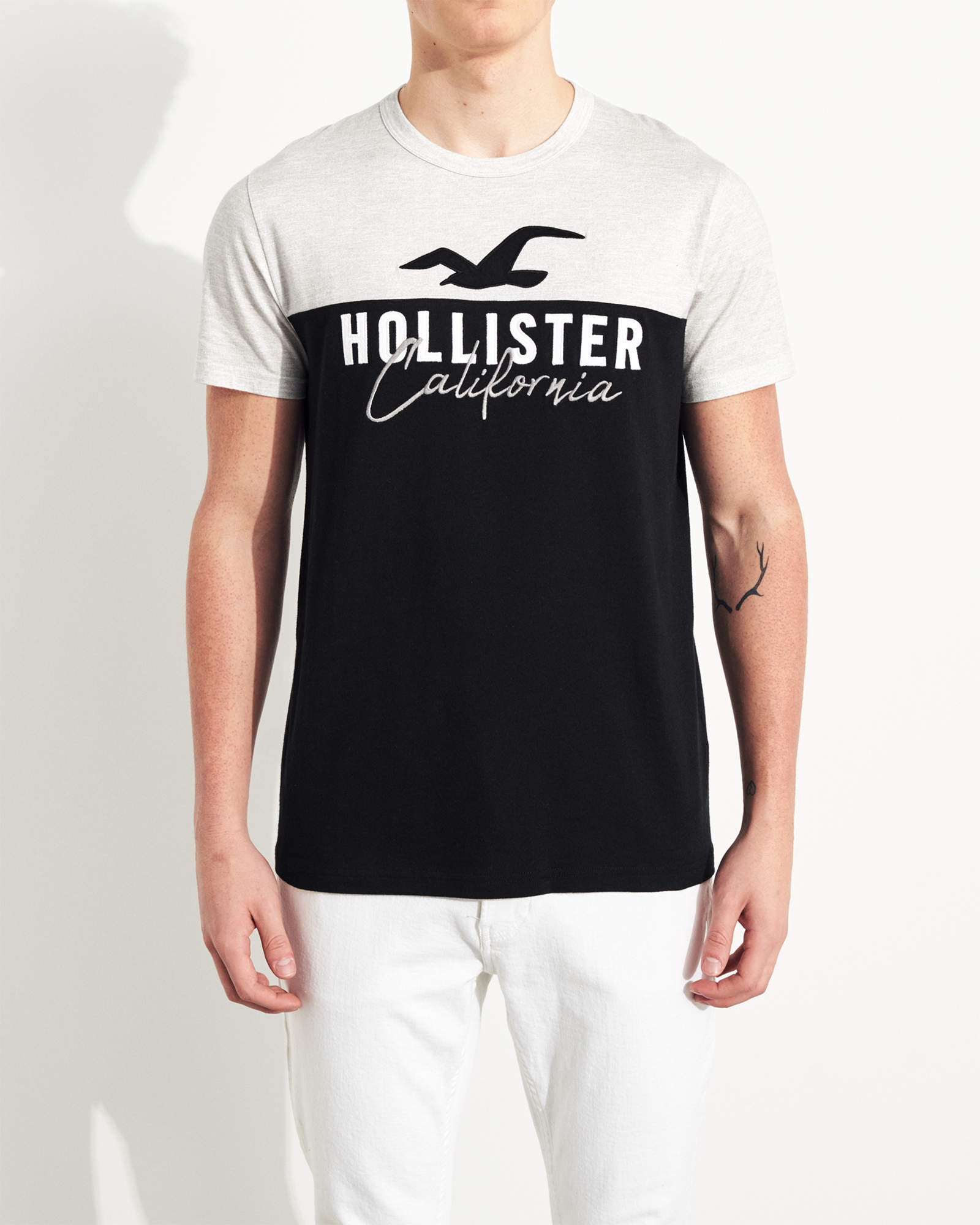 

Футболка Hollister HC7954M L Черно-серый