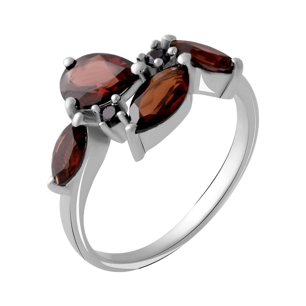 

Серебряное кольцо SilverLine с натуральным гранатом 2.34ct 18 размер