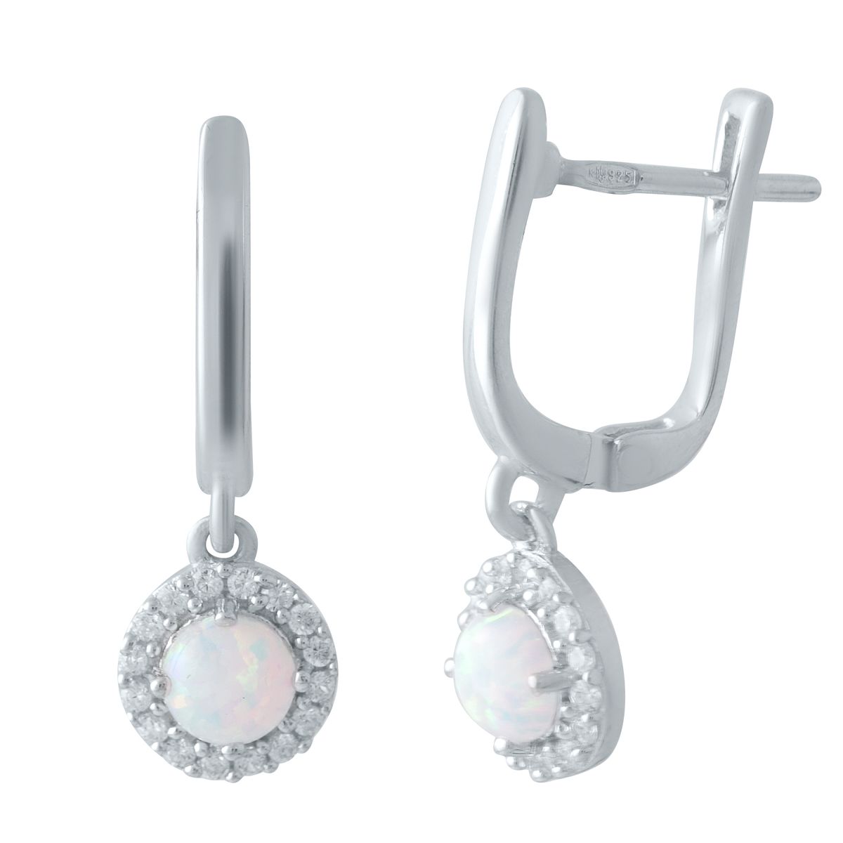 

Серебряные серьги SilverLine с опалом