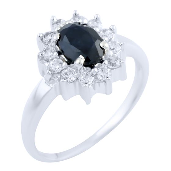 

Серебряное кольцо SilverLine с натуральным сапфиром 1.599ct 17.5 размер
