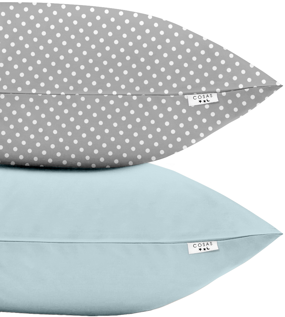

Набор наволочек Cosas DotsGrey LBlue 50х70 2 шт (SetPillow_DotsGrey_LBlue_50х70)