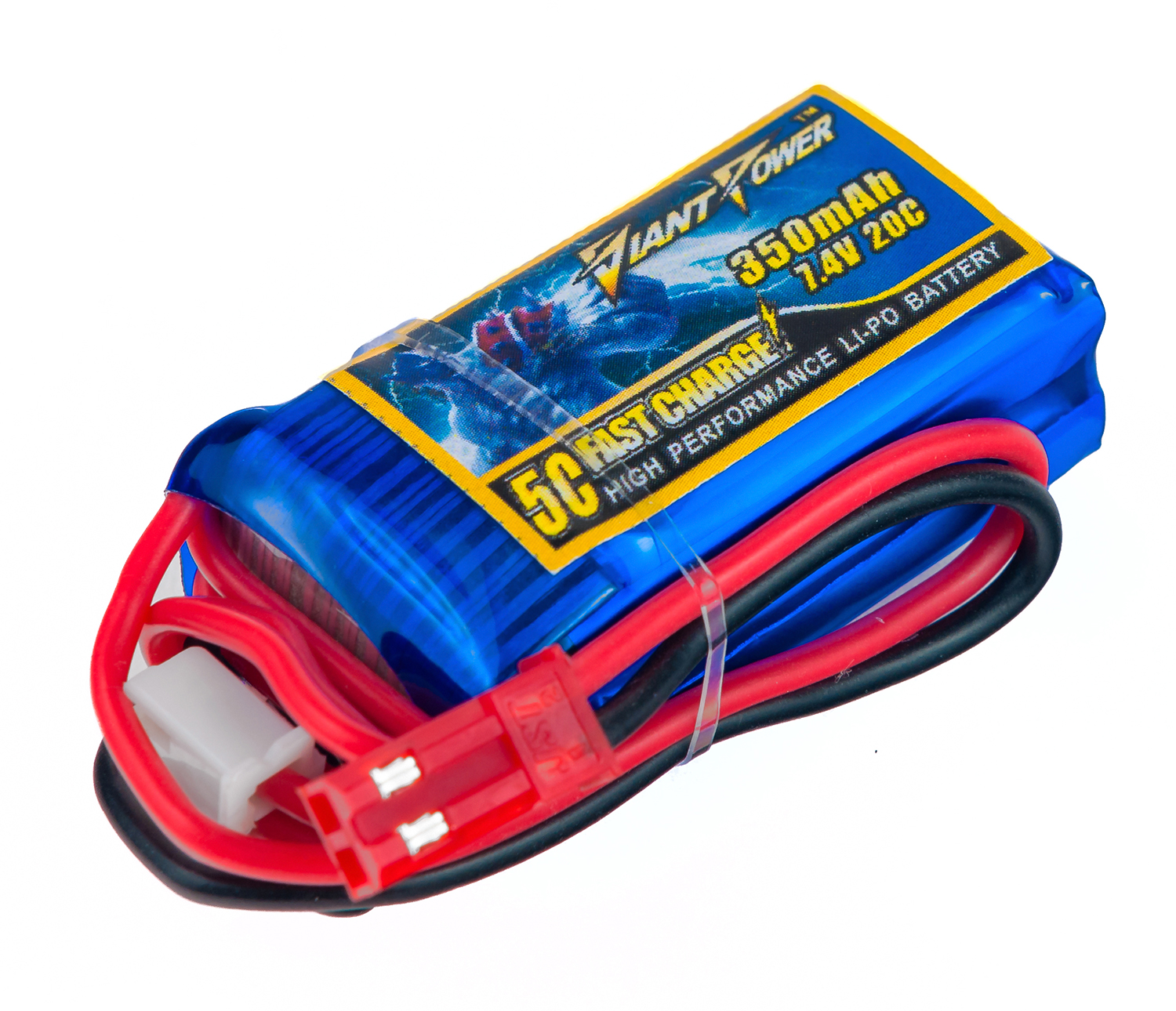 

Аккумулятор Giant Power (Dinogy) Li-Pol 350mAh 7.4V 2S 20C 15x21x40мм JST