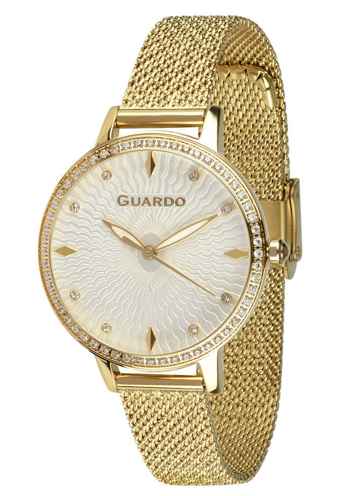 

Часы женские Guardo B01340(2)-4 золото