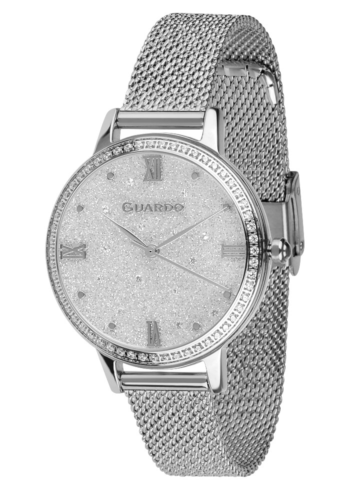 

Часы женские Guardo B01340-2 серебристые