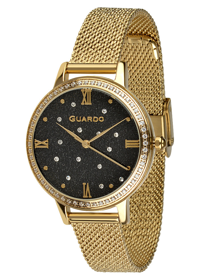 

Часы женские Guardo B01340-3 золотые