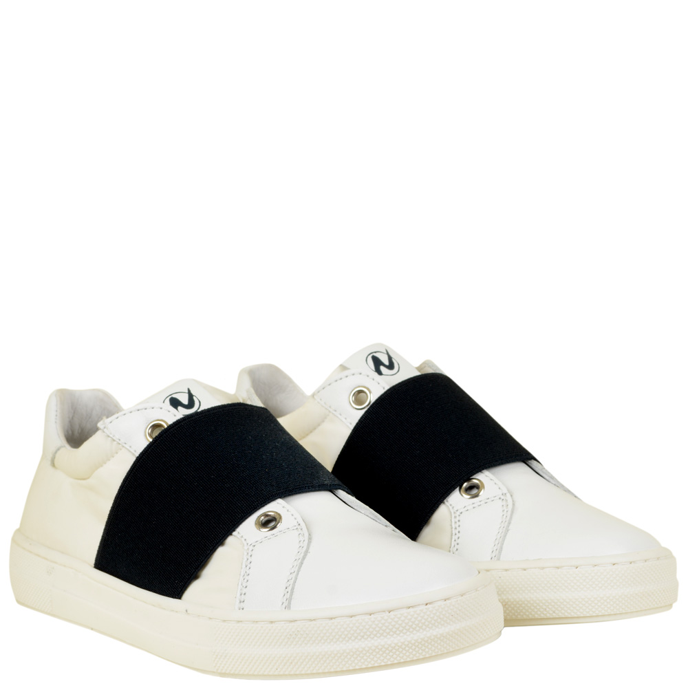 

Слипоны Naturino 5081 bianco-bleu 26 белый