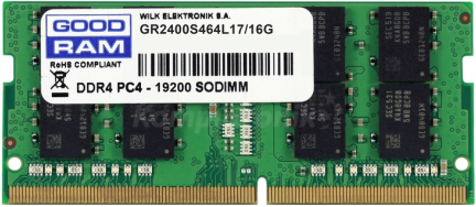 

Оперативна пам'ять So-Dimm GoodRam DDR4 16Gb 2400Mhz (GR2400S464L17/16G) (6397240)