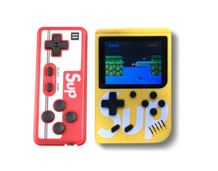 

Портативная игровая ретро приставка с джойстиком SUP 6927 Game Box Yellow
