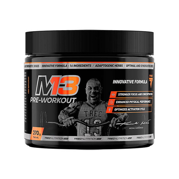 

Предтренировочный комплекс Trec Nutrition M13 Pre-Workout, 270 грамм Тропический взрыв