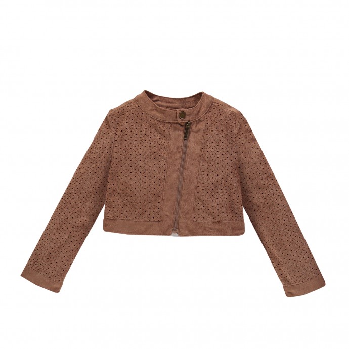 

Куртка для девочки Brums 191BGAA009/1 140 замшевая коричневая