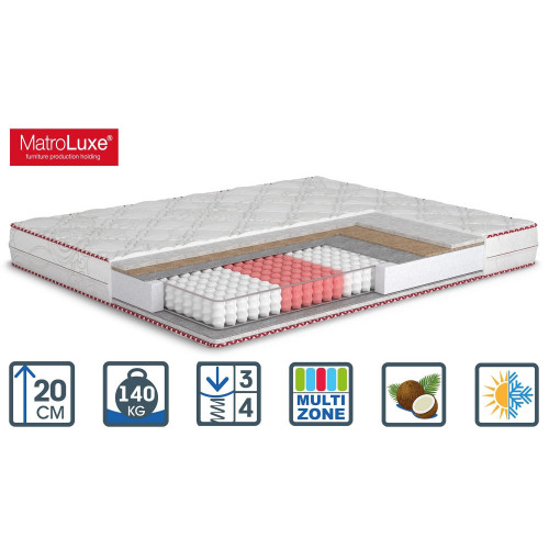 

Ортопедический матрас MatroLuxe Four Red Rubin Рубин Pocket Spring 70х190